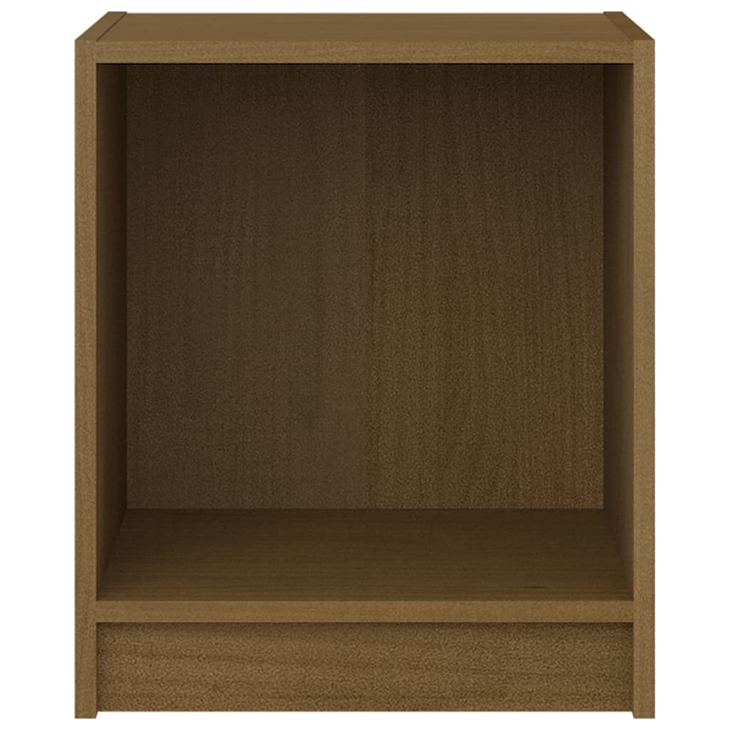 Mesita Noche 2 Uds Madera Pino Marrón Miel 35,5x33,5x41,5cm_4