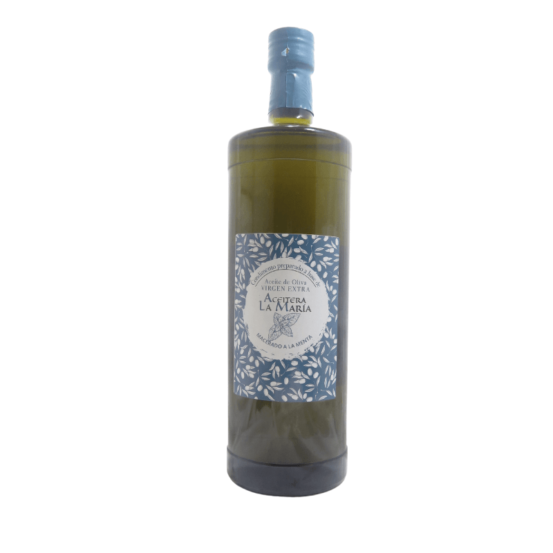 Aceite De Oliva Virgen Extra Macerado A La Menta 1l Cristal_0