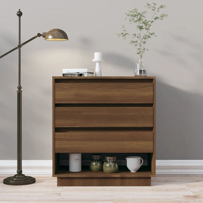 Aparador De Madera Contrachapada Marrón Roble 70x41x75 Cm / Vetonek_1