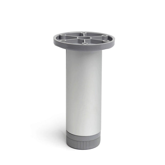 Pies Rei 405 Mate Cilíndrico Plateado Aluminio Moderno (ø 3,9 X 15 Cm) / Vetonek_0