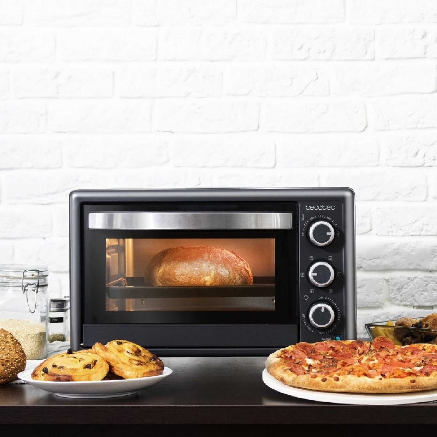 Cecotec Horno De Sobremesa Bake&toast 2600 Black 4pizza_4