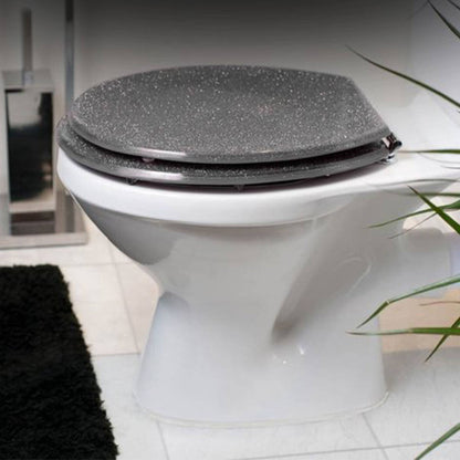 Asiento De Inodoro Mdf Con Tapa Y Bisagras De Acero Inoxidable Color Plata 37,5x5,5x45cm_2