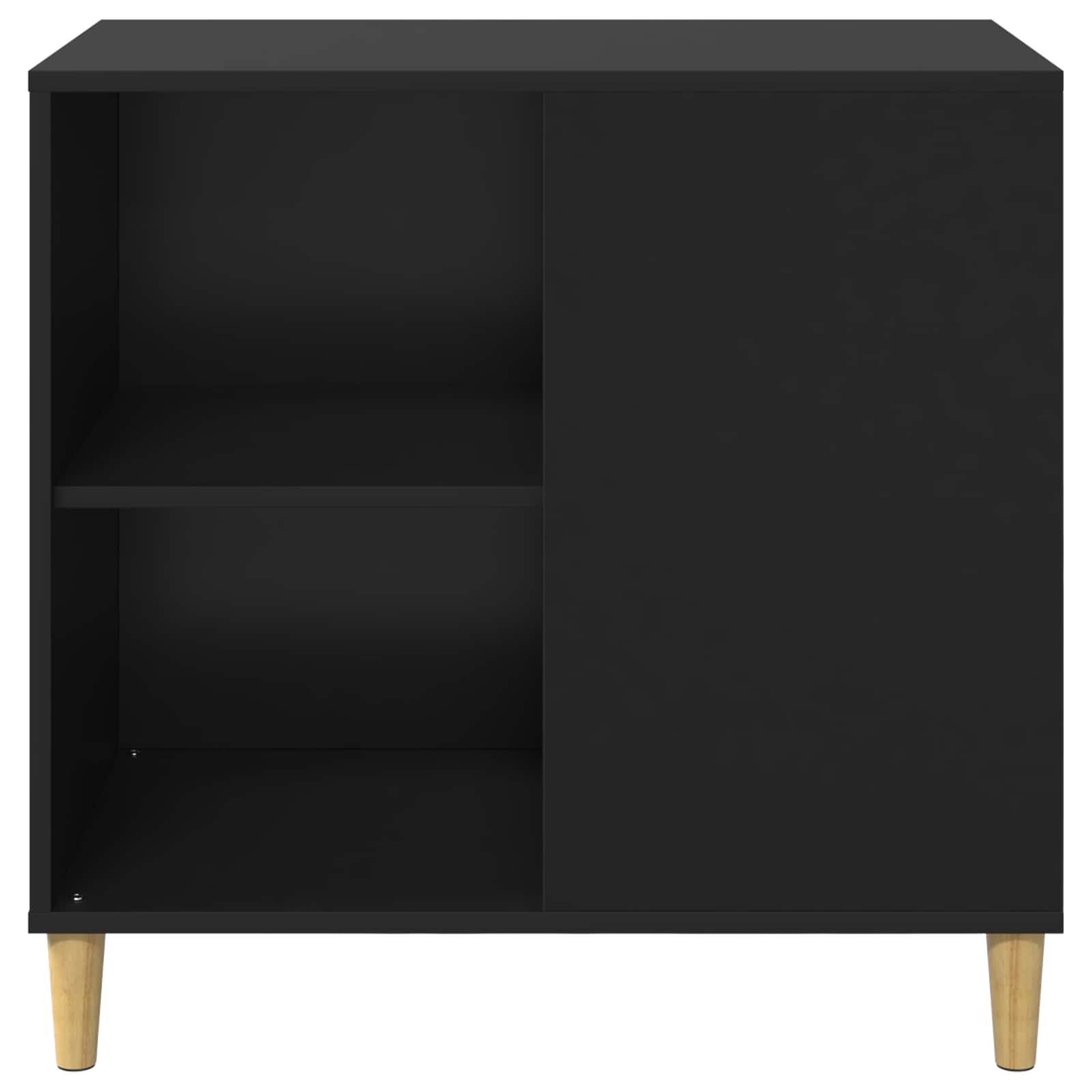 Casa Para Gatos Negro 72 X 42.5 X 70 Cm Madera De Ingeniería_5