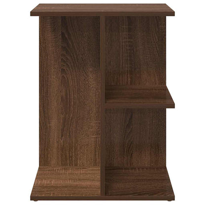 Mesita De Noche Madera De Ingeniería Marrón Roble 46,5x29x61 Cm_2
