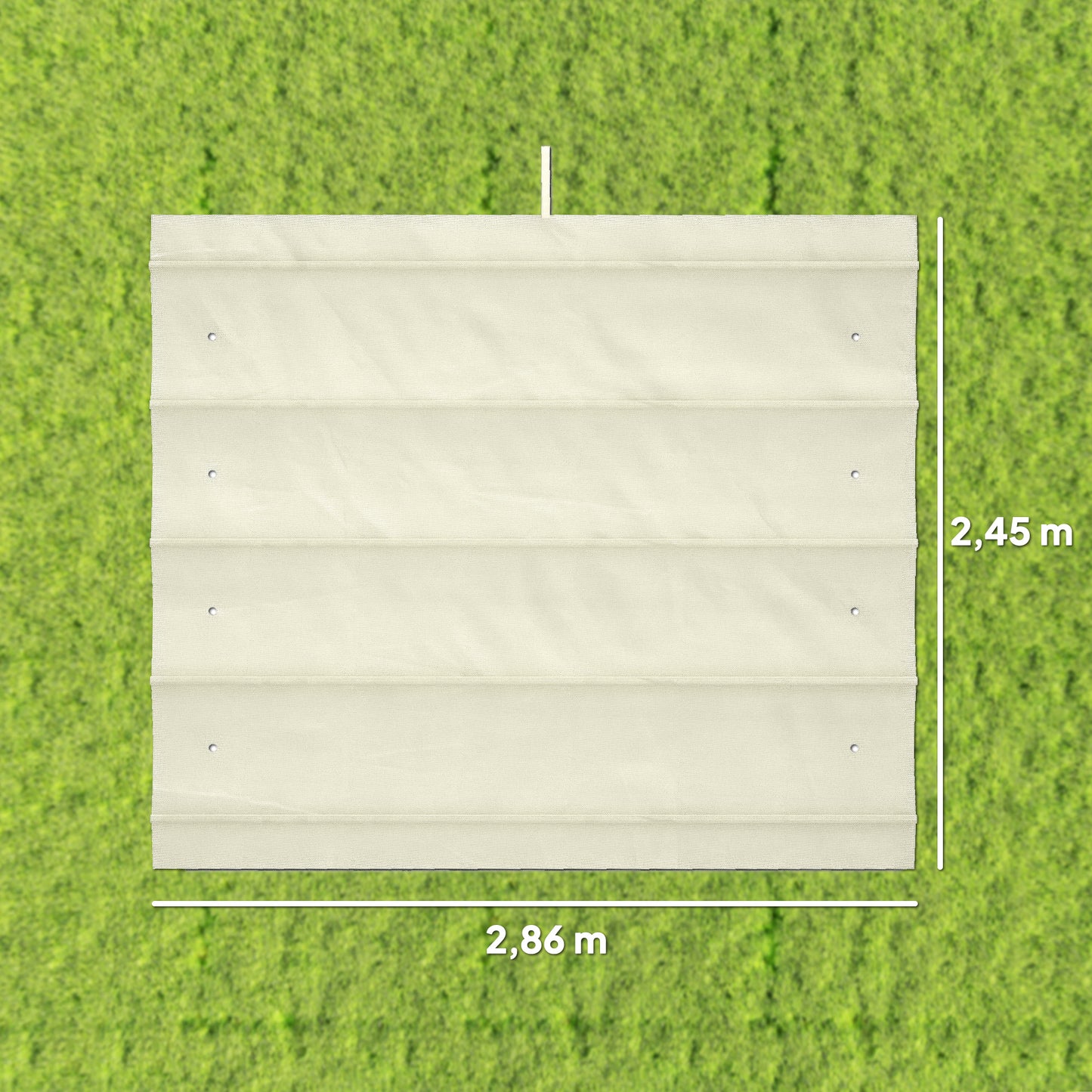 Outsunny Techo De Pérgola Retráctil 3x2,5 M Para Marco De Pérgola De 2,85x2 M_2
