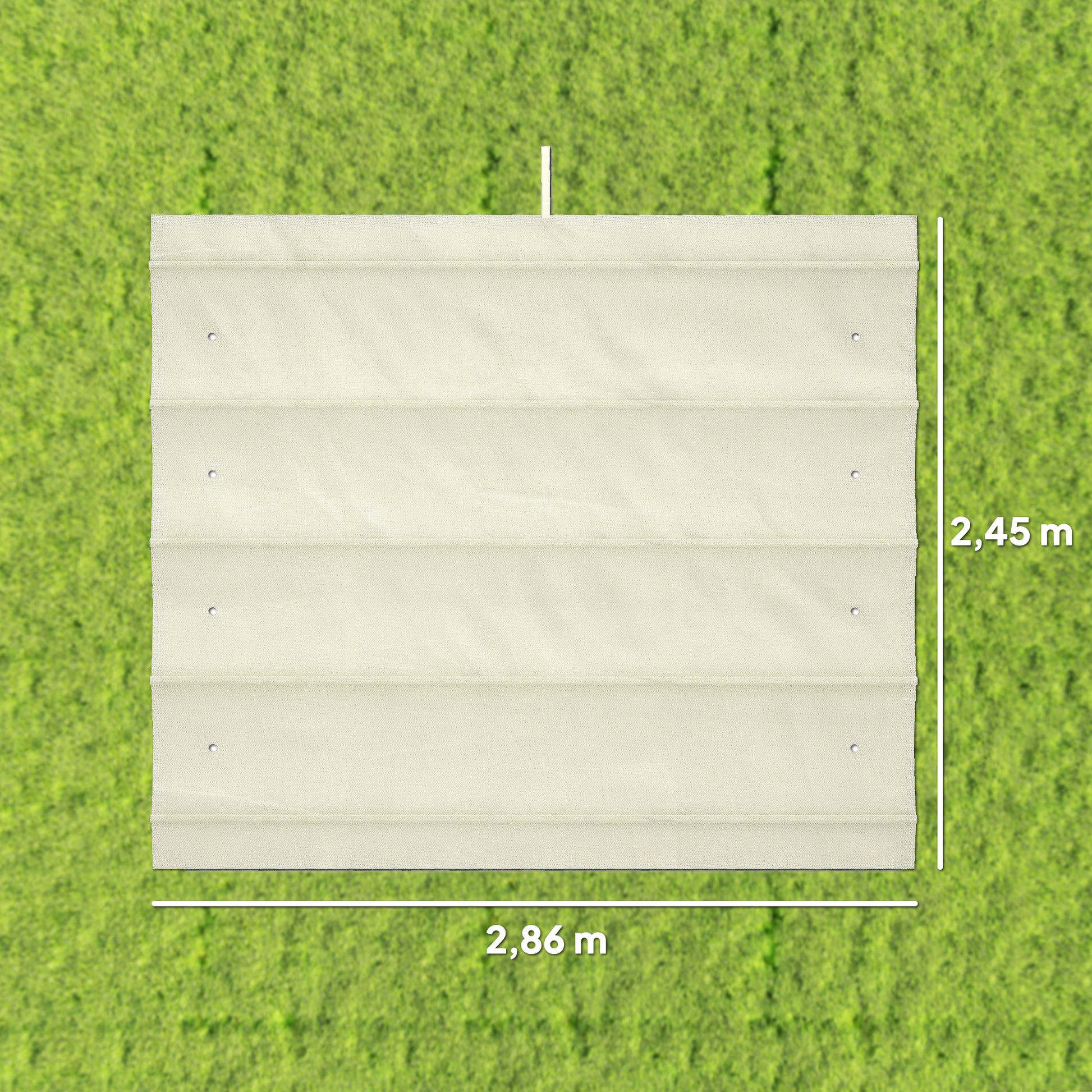 Outsunny Techo De Pérgola Retráctil 3x2,5 M Para Marco De Pérgola De 2,85x2 M_2
