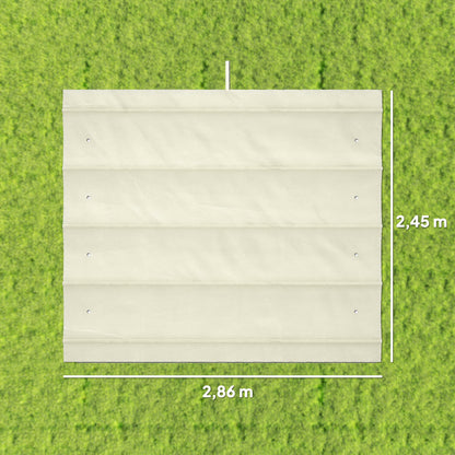 Outsunny Techo De Pérgola Retráctil 3x2,5 M Para Marco De Pérgola De 2,85x2 M_2