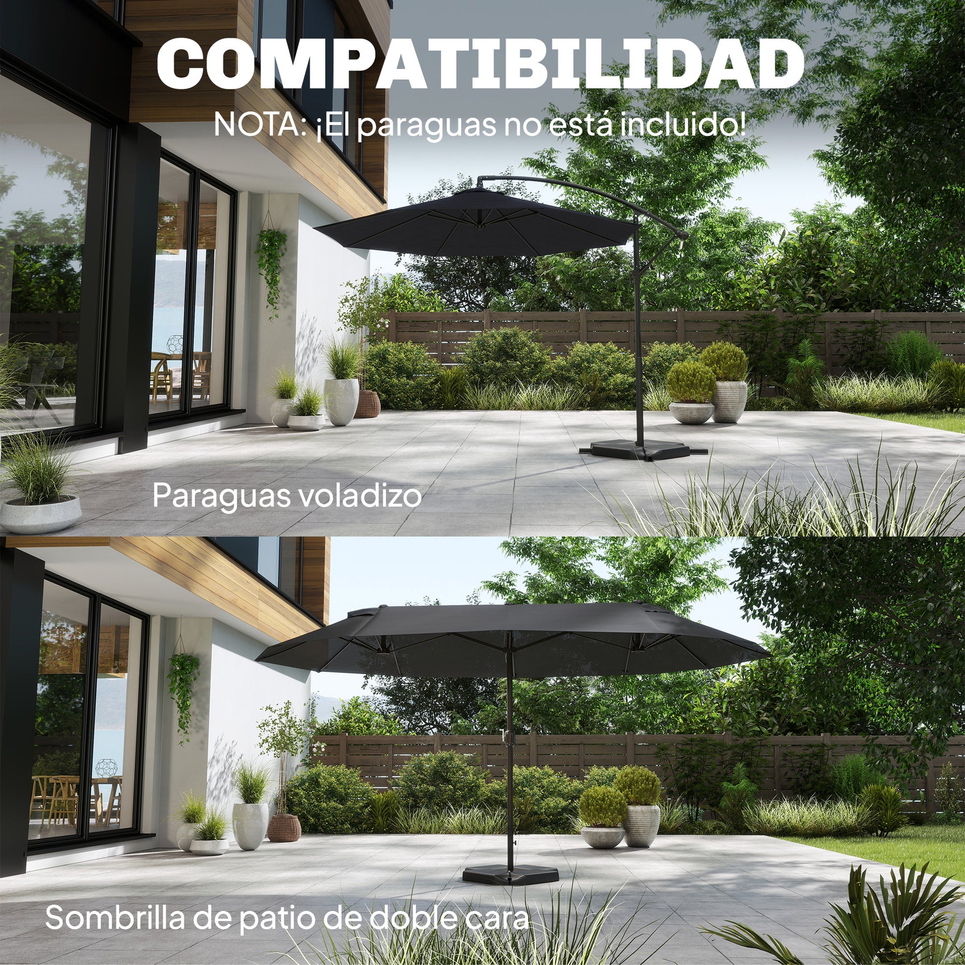 Outsunny Base Para Sombrilla De 4 Piezas_4