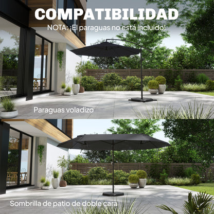 Outsunny Base Para Sombrilla De 4 Piezas_4