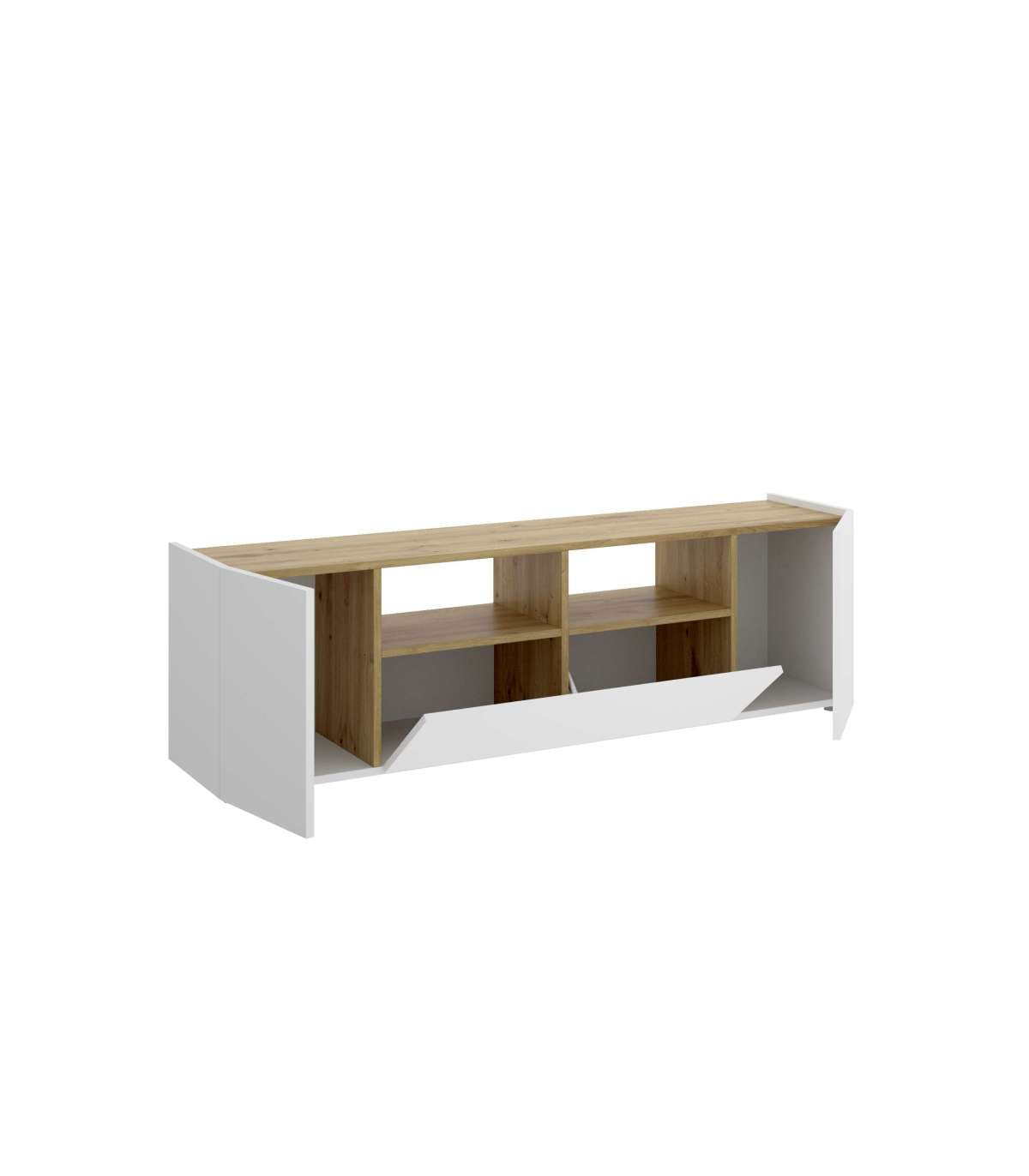 Mueble De Televisión Lun En Blanco-nordicl 47 Cm(alto)155 Cm(ancho)43 Cm(fondo)_4