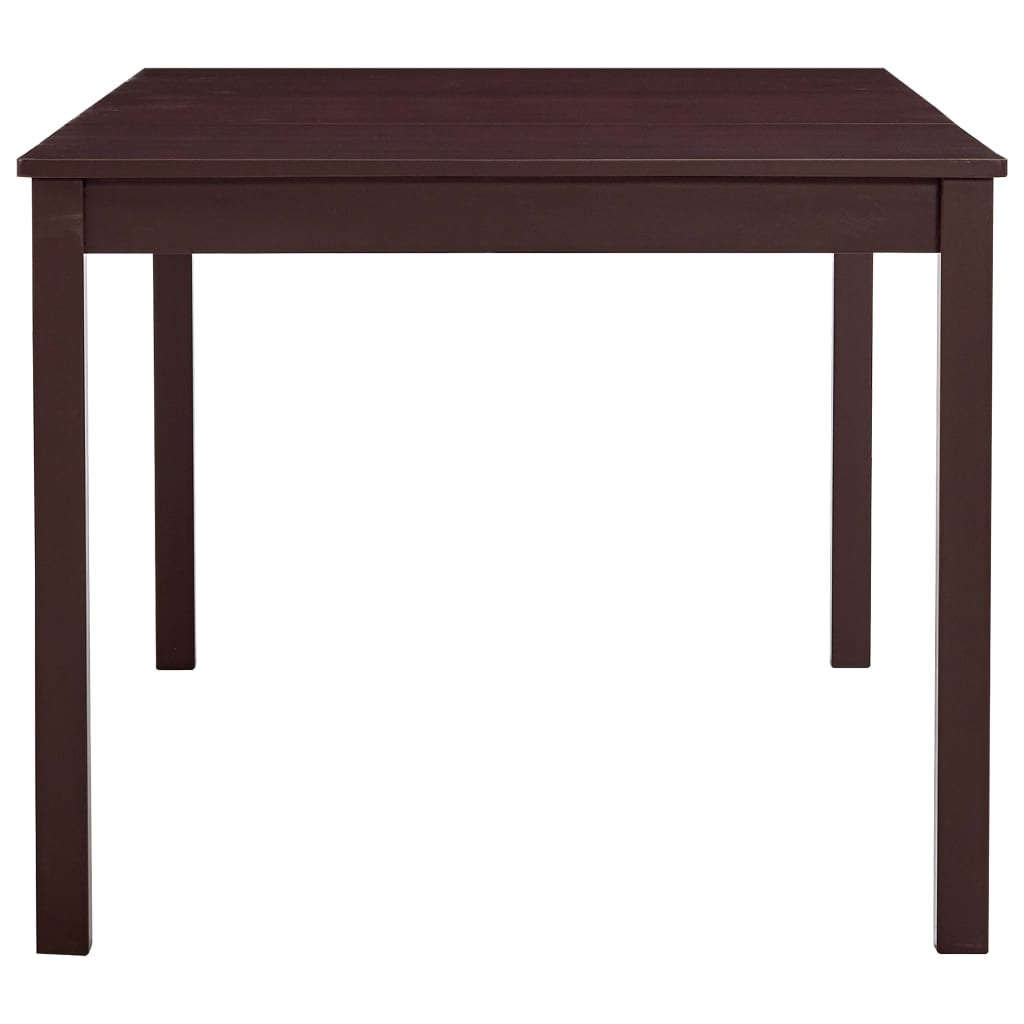 Mesa De Comedor De Madera De Pino Marrón Oscuro 180x90x73 Cm_1