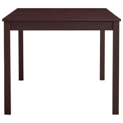 Mesa De Comedor De Madera De Pino Marrón Oscuro 180x90x73 Cm_1
