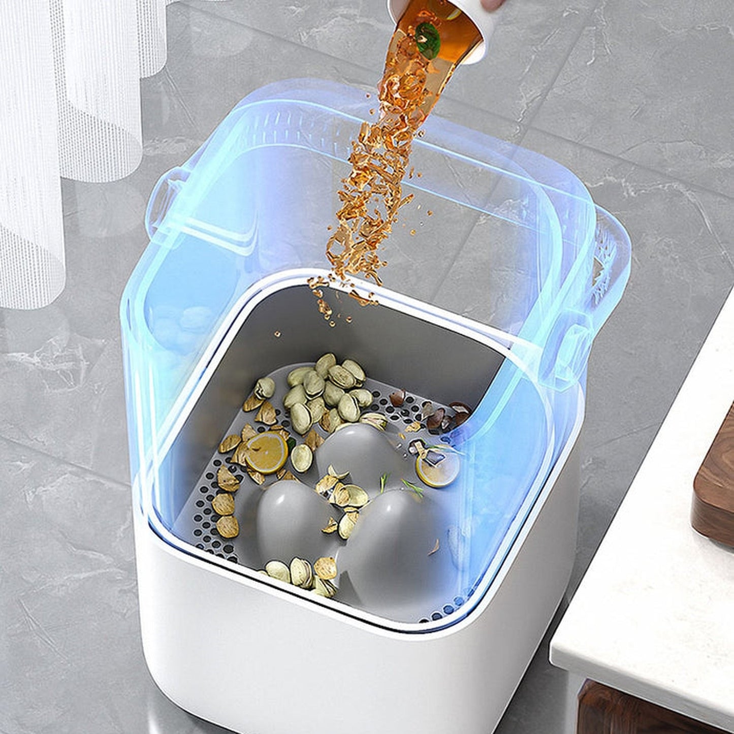 Joybos - Bote De Basura Con Separación En Seco Y Húmedo Para Cocina