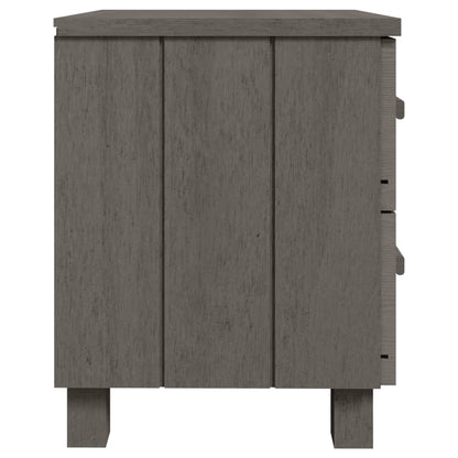Mesita De Noche Hamar Pino Macizo Gris Claro 40x35x44,5 Cm_2