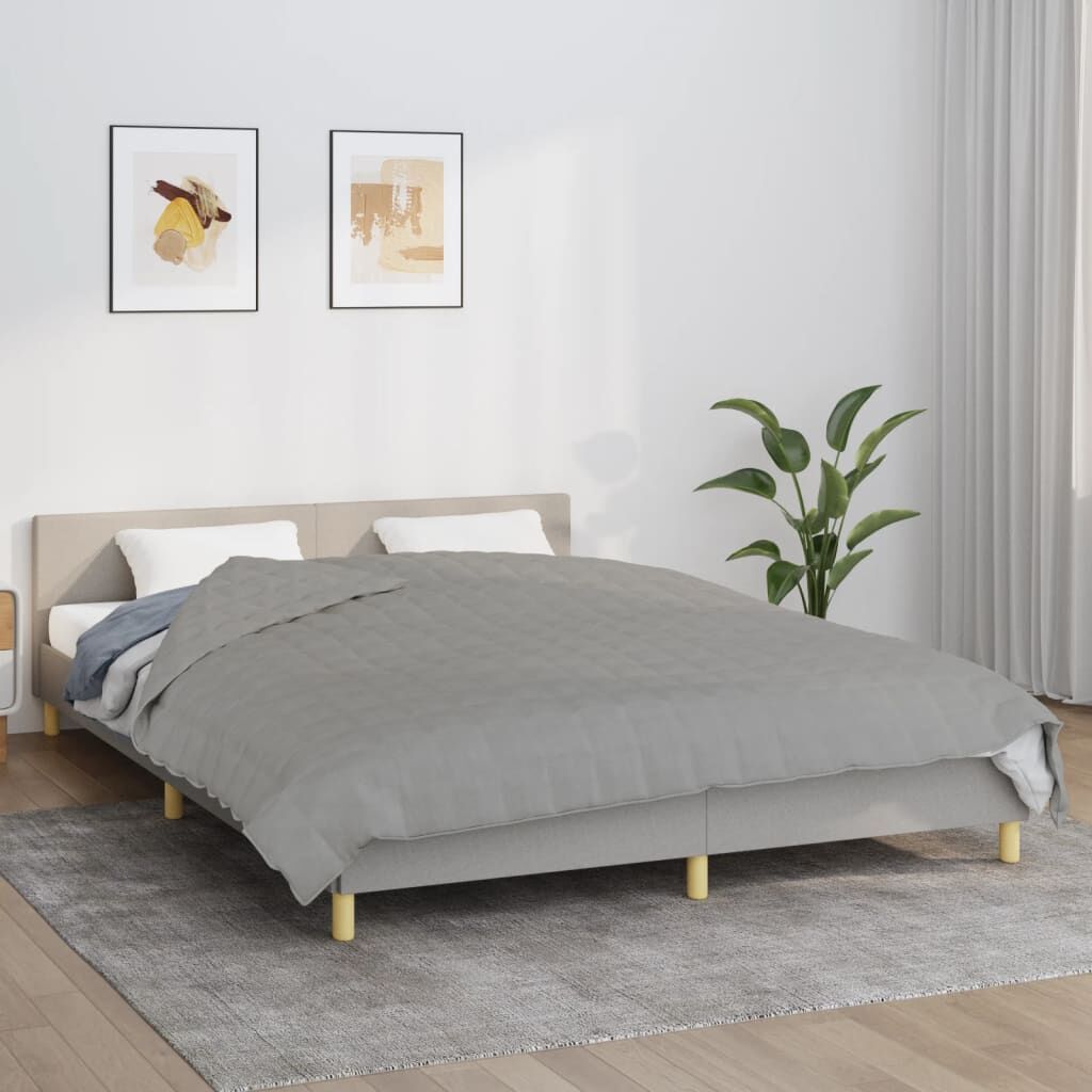 Vidaxl Manta Con Peso Tela Gris 200x230 Cm 9 Kg_1