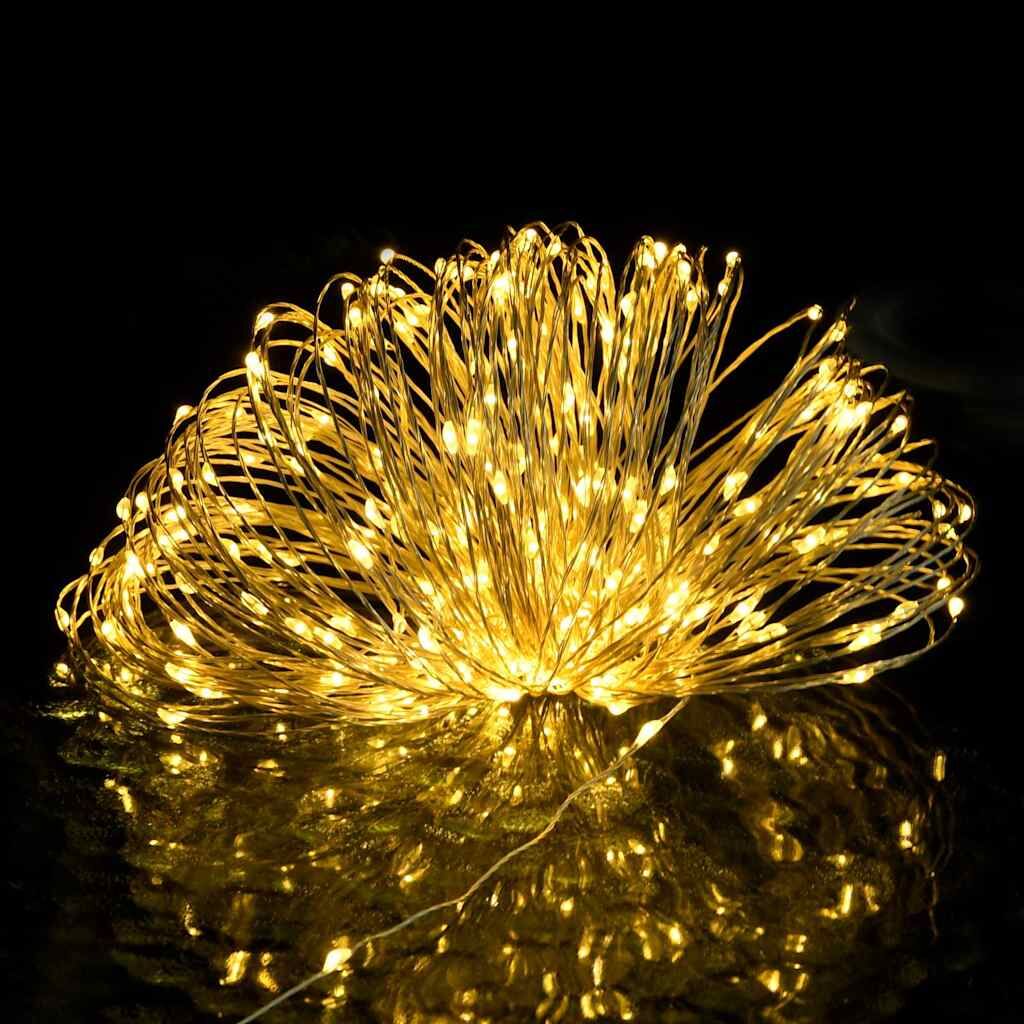 Vidaxl Tira De Luces Con 150 Led Blanco Cálido Pvc 15 M_3