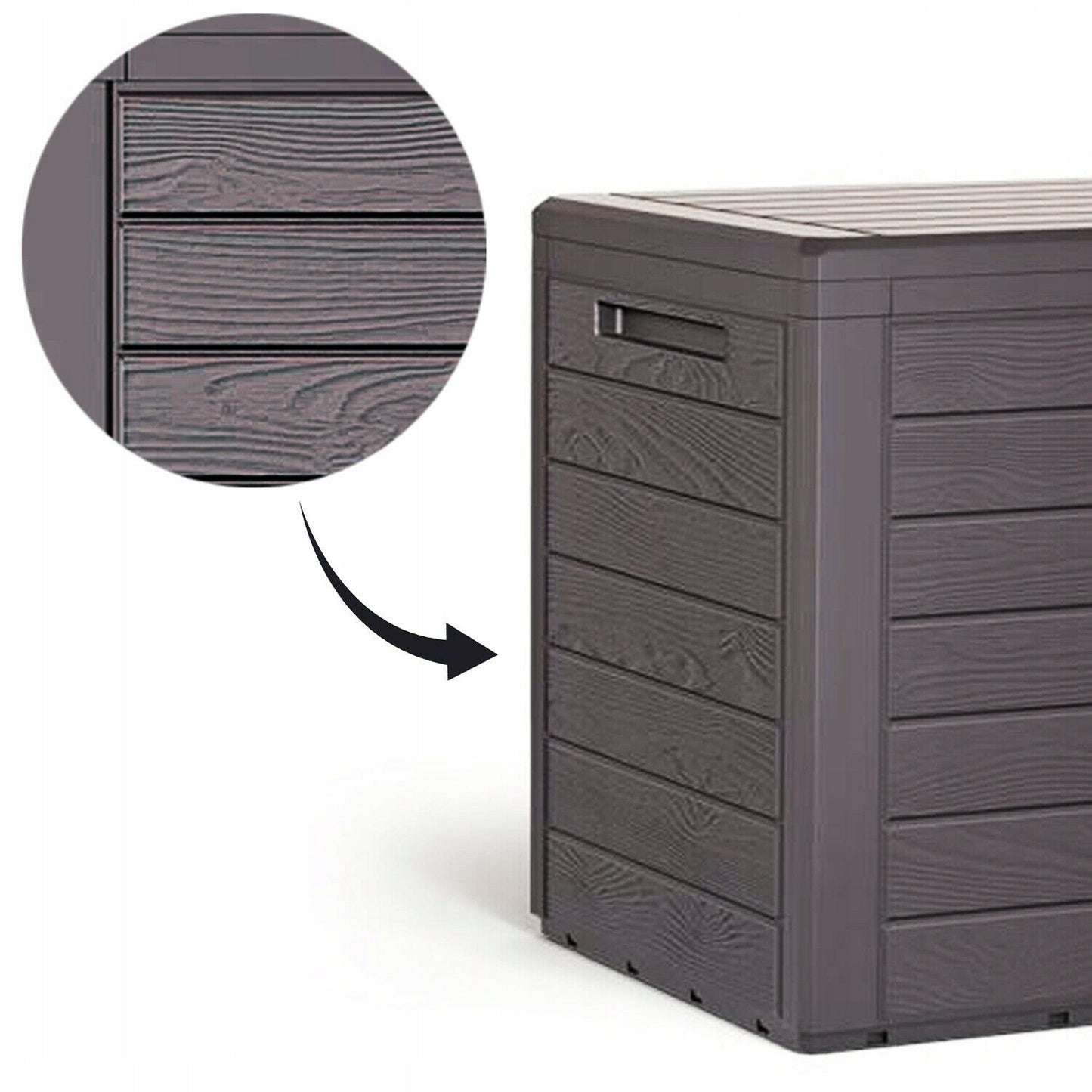 Baúl De Jardín Woodebox 140l., Dimensiones (mm) 585x460x550, Color Ocre Oscuro_5
