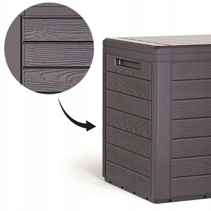Baúl De Jardín Woodebox 140l., Dimensiones (mm) 585x460x550, Color Ocre Oscuro_5