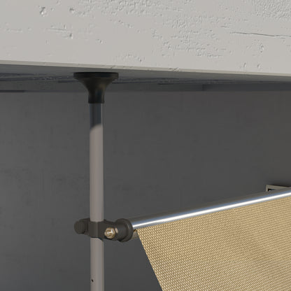 Outsunny Toldo Manual Retráctil 3x1,2 M Altura Ajustable Con Manivela 210-300 Cm_4