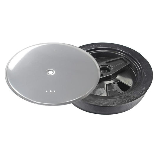Tapa Bote Sifonico Pvc T 89 A Ø 110 Mm. Con Aireador, Colo Inox._0