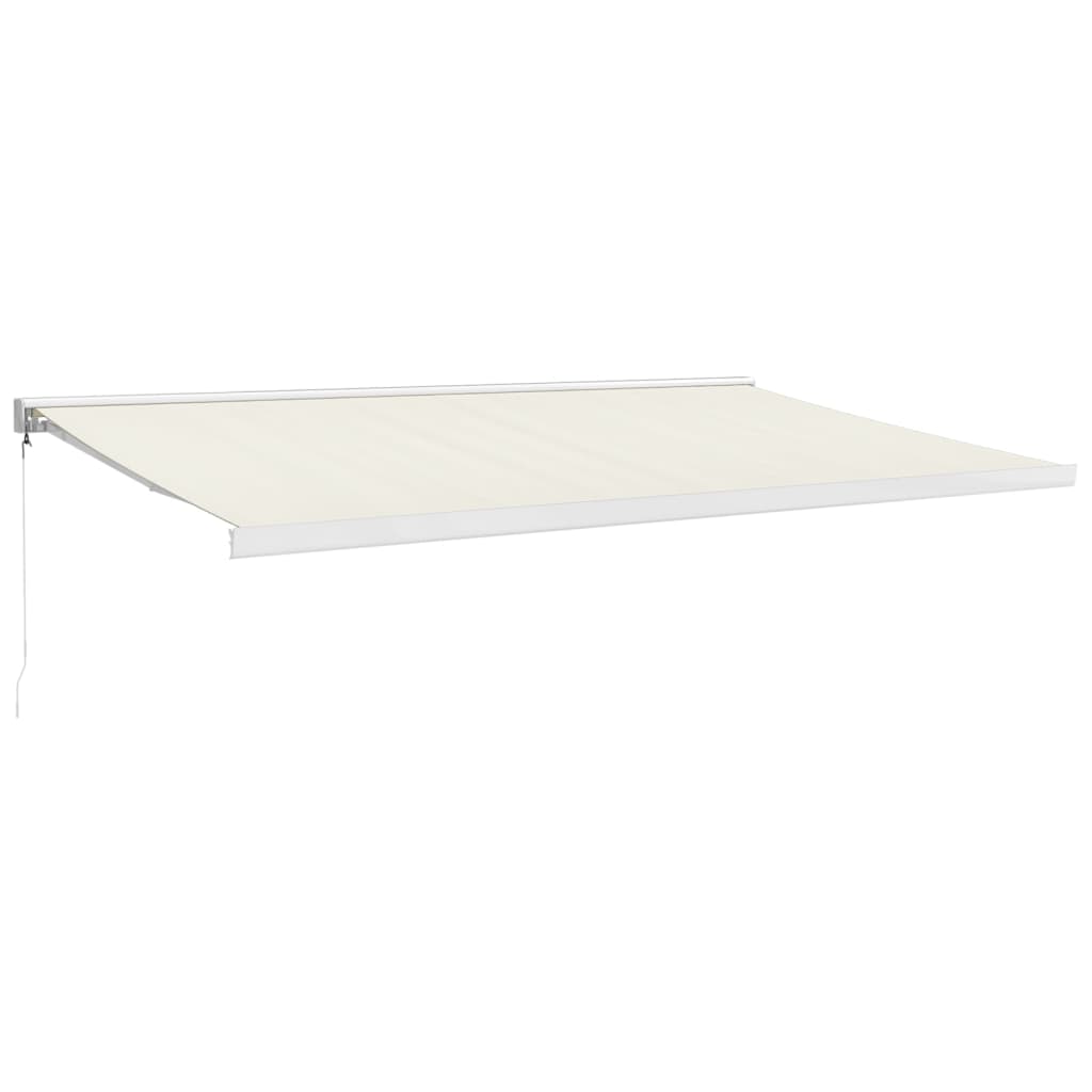 Toldo Retráctil Aluminio Y Tela Color Crema 5x3 M_0