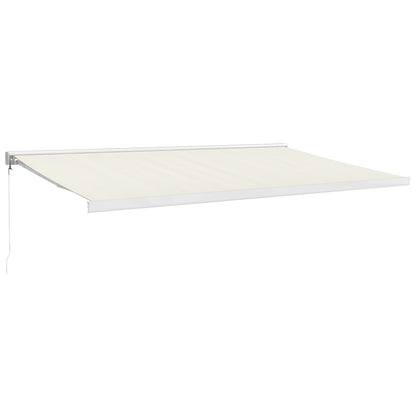 Toldo Retráctil Aluminio Y Tela Color Crema 5x3 M_0