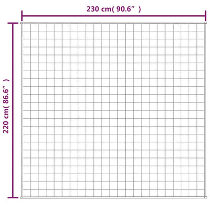 Vidaxl Manta Con Peso Tela Azul 220x230 Cm 11 Kg_5