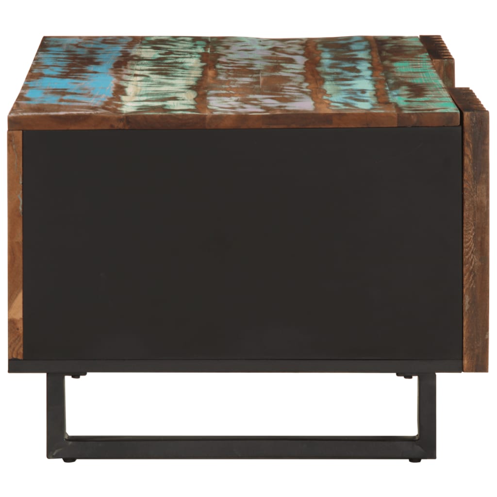 Mesa De Centro De Madera Maciza De Acacia 100x55x40 Cm_1
