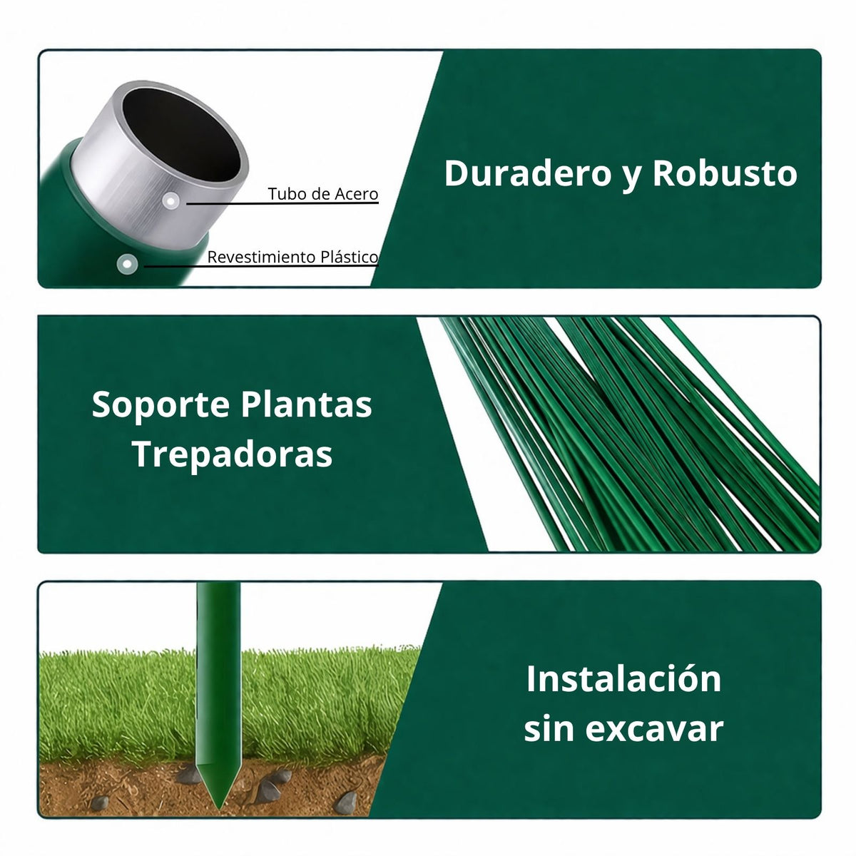 Soporte Enrejado Trepadoras 120x120 Cm Nyana Garden | Estructura En A | Huerto Y Jardín_1
