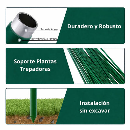 Soporte Enrejado Trepadoras 180x180 Cm Nyana Garden | Estructura En A | Huerto Y Jardín_1