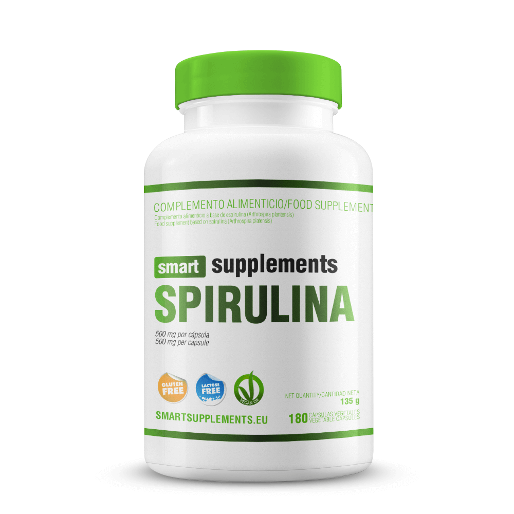 Espirulina 500mg - 180 Cápsulas Vegetales - Espirulina - Smart Supplements_0