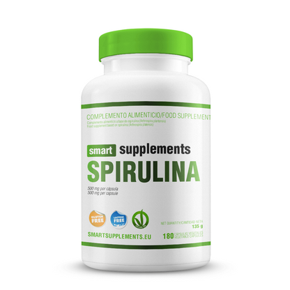 Espirulina 500mg - 180 Cápsulas Vegetales - Espirulina - Smart Supplements_0
