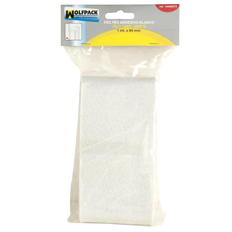 Fieltro Adhesivo 1m. X 85 Mm. Blister Blanco