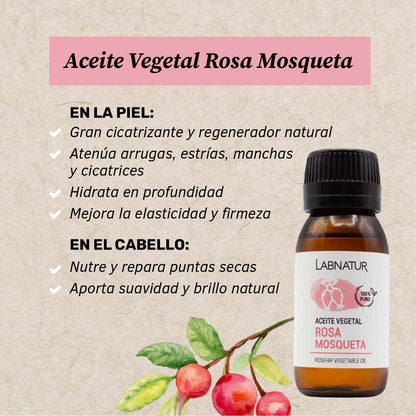 Aceite Vegetal de Rosa Mosqueta 50 ml | Regenerador y Anti-aging | Hidratante Facial y Corporal_1