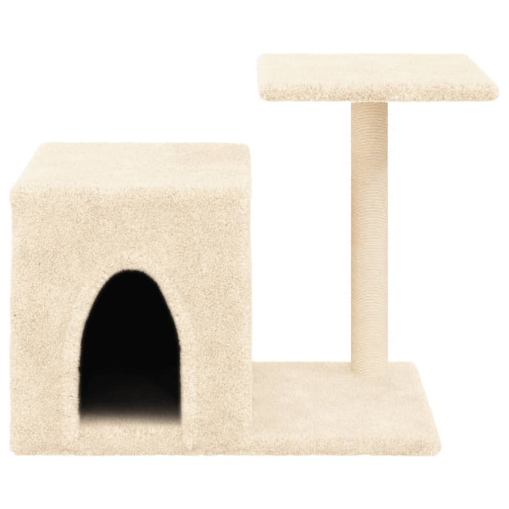 Vidaxl Rascador Para Gatos Con Postes De Sisal Color Crema 50,5 Cm_3