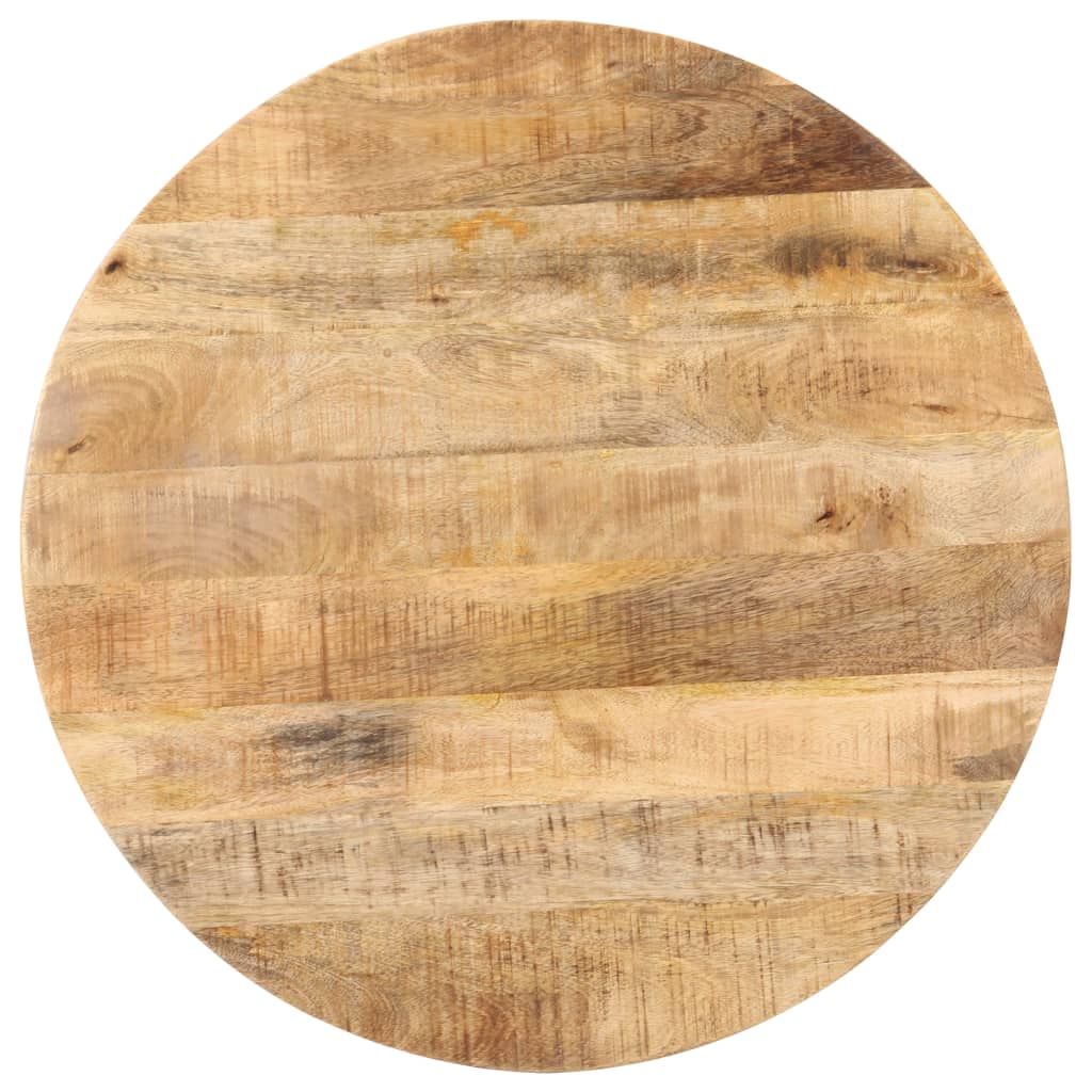 Mesa De Bistró Redonda Madera De Mango Rugosa Ø70x75 Cm_1