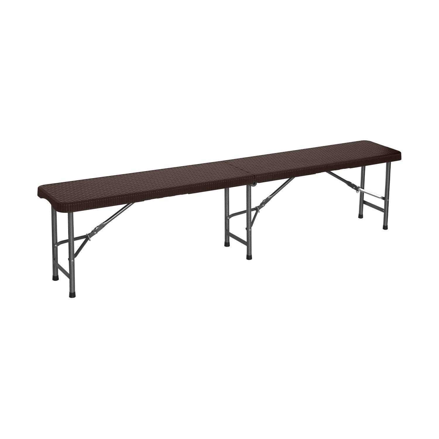 Pack 2 Bancos Plegables Catering Efecto Ratán 180x30x43cm 7house_1