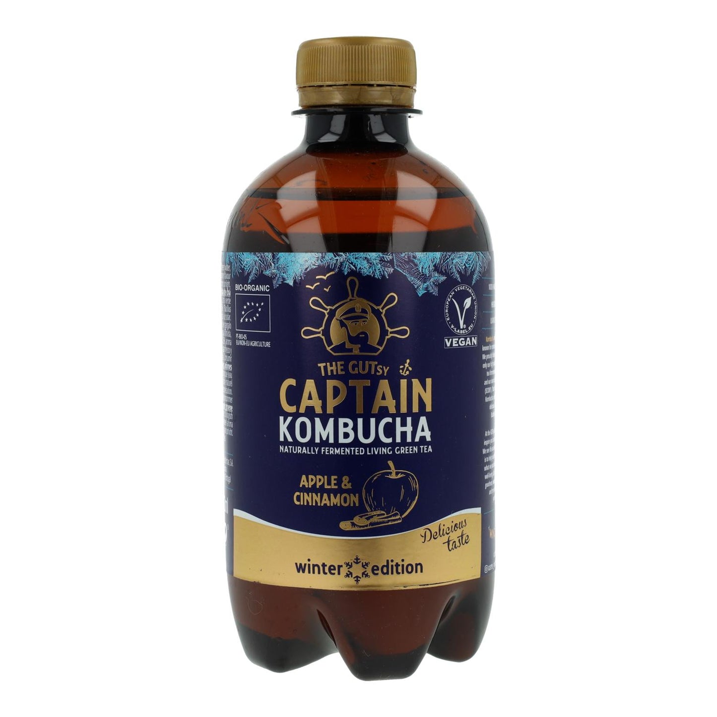 Captain Kombucha Apple & Cinnamon "Edicion Invierno" 400 Ml