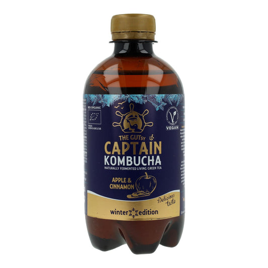 Captain Kombucha Apple & Cinnamon "Edicion Invierno" 400 Ml