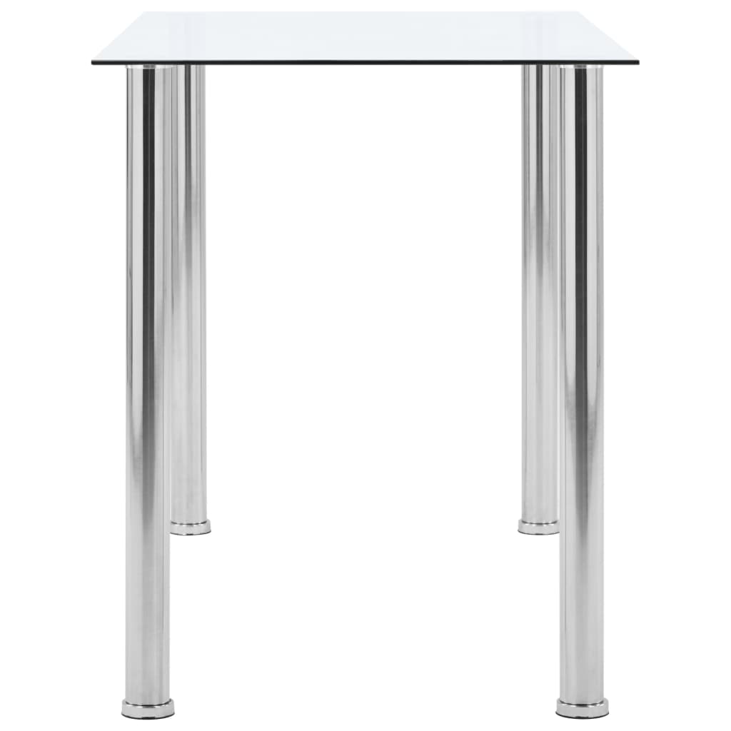 Mesa De Comedor Vidrio Templado Transparente 120x60x75 Cm_1