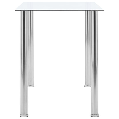 Mesa De Comedor Vidrio Templado Transparente 120x60x75 Cm_1
