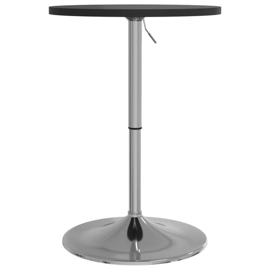 Mesa Alta De Bar Madera Ingeniería Y Acero Negra 50x50x90 Cm_0
