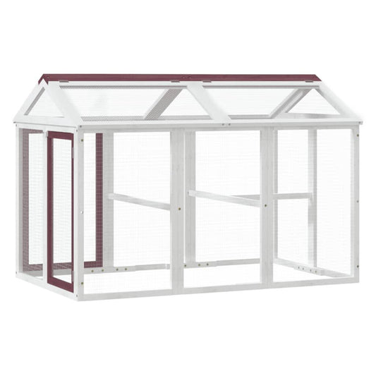 Vidaxl Corral De Madera Maciza Pino Color Moca 141x94x104 Cm_0