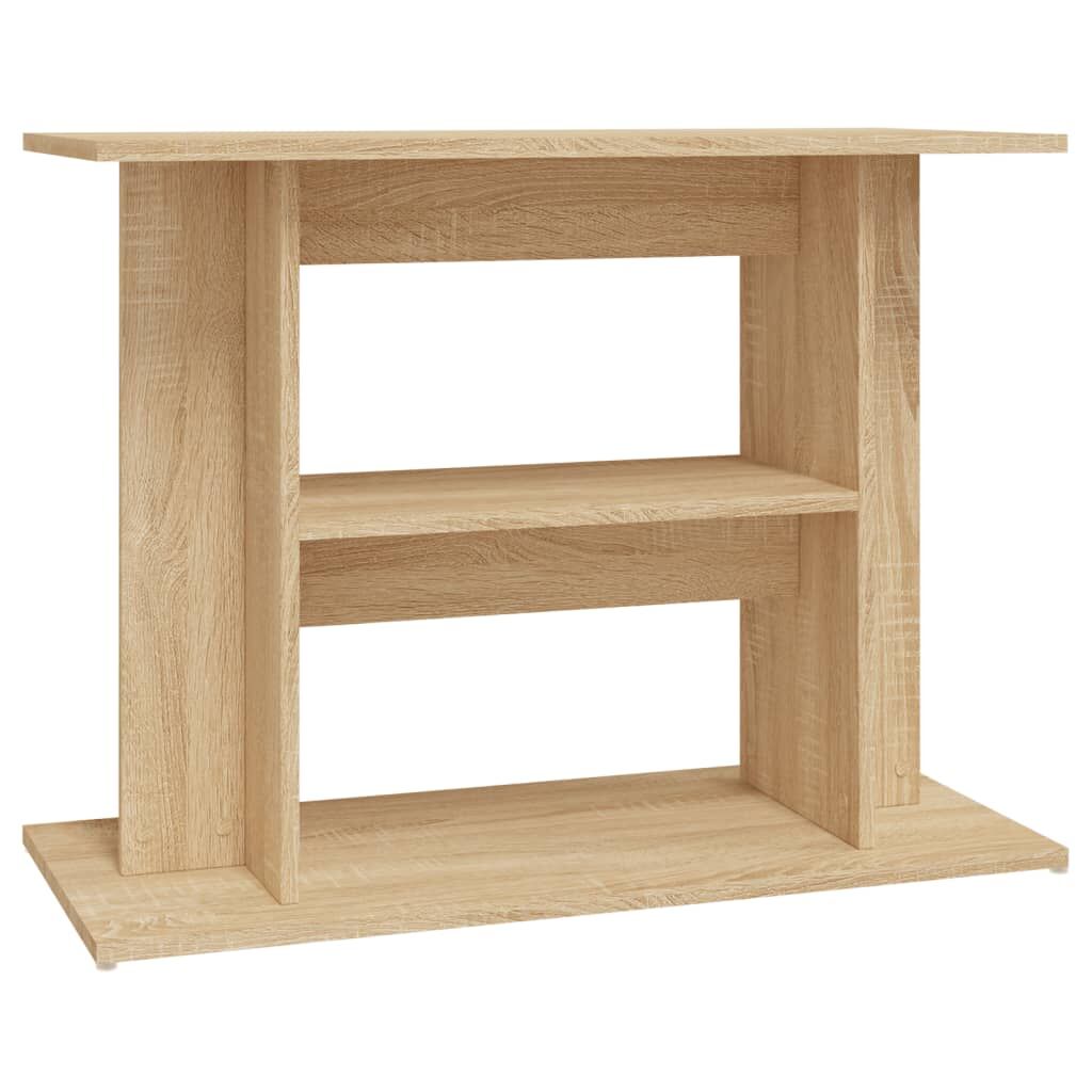 Vidaxl Soporte Para Acuario Madera Ingeniería Roble Sonoma 80x35x60 Cm_0
