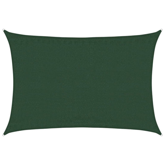 Vidaxl Toldo De Vela Verde Oscuro Hdpe 160 G/m² 3,5x5 M_0