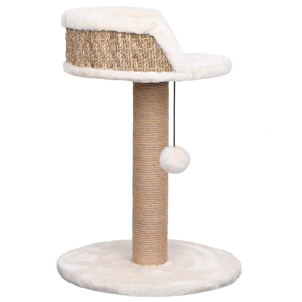 Vidaxl Árbol Para Gatos Con Poste Rascador Hierba Marina 49 Cm_3