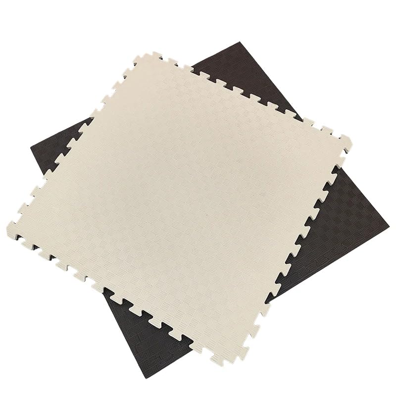 Artatami® Tatami Puzzle 1x1x20 mm Marron - Beige Pack Ahorro【16 Unidades】Gimnasios - Fitness - Pilates - Yoga_0