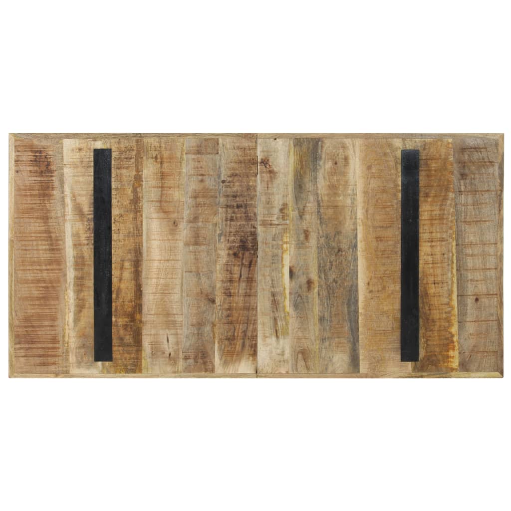 Mesa De Comedor Madera De Mango Rugosa 140x70x76 Cm_2