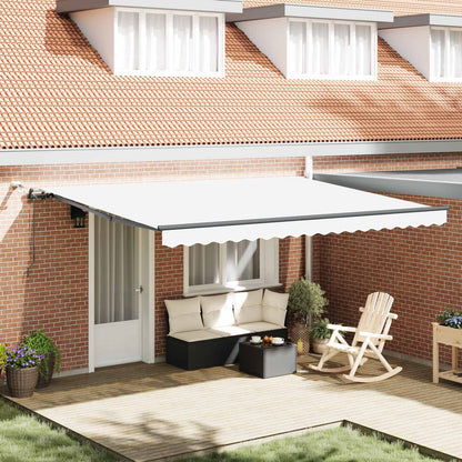 Toldo Retráctil Blanco 450 X 350 Cm Poliéster_1