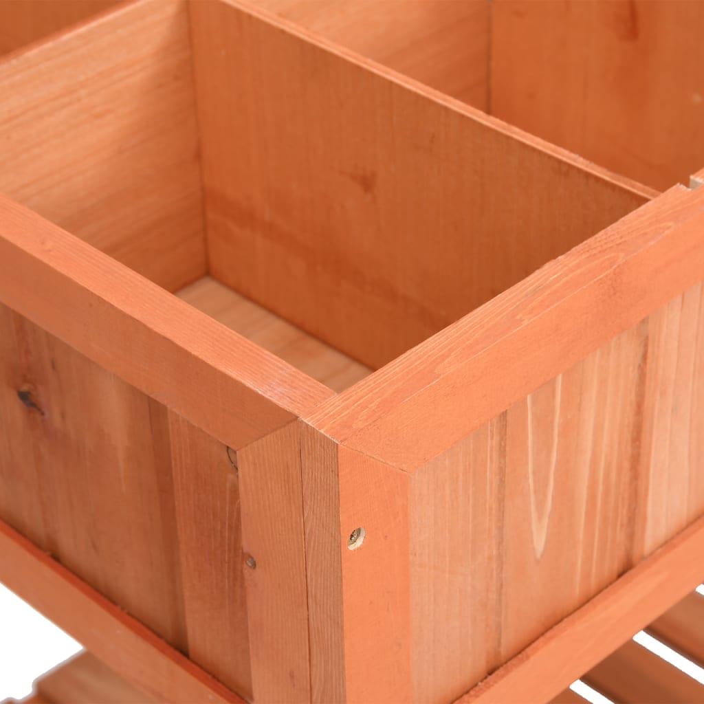 Jardinera Huerto Madera Maciza De Abeto 80x60x80 Cm_4